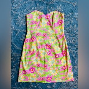 Lilly Pulitzer tube top dress!🍋🌸